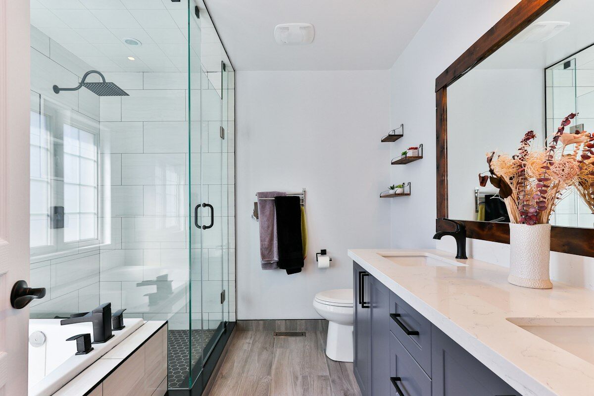 Sparkling clean bathroom
