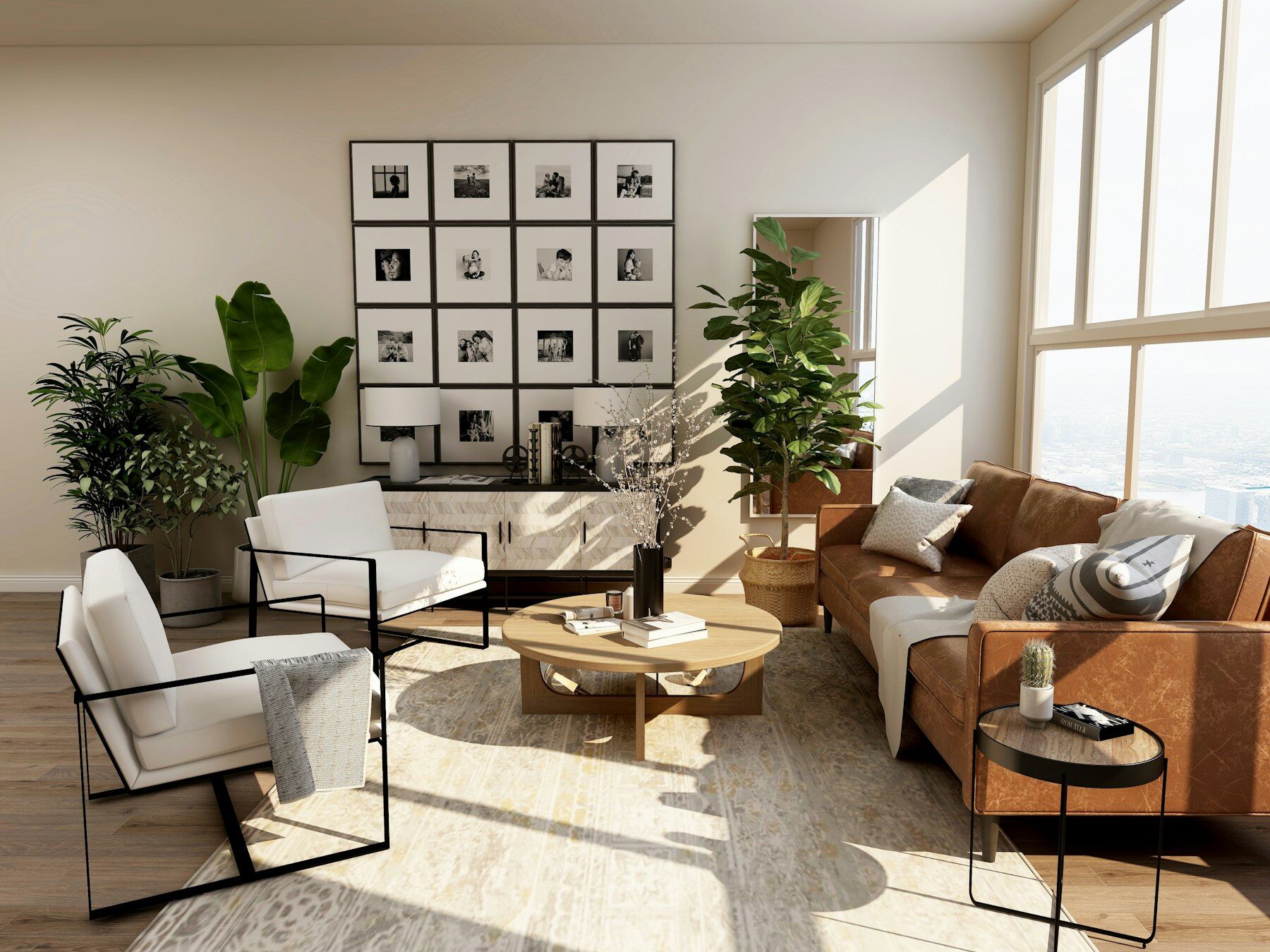 Bright, freshly cleaned Austin living room