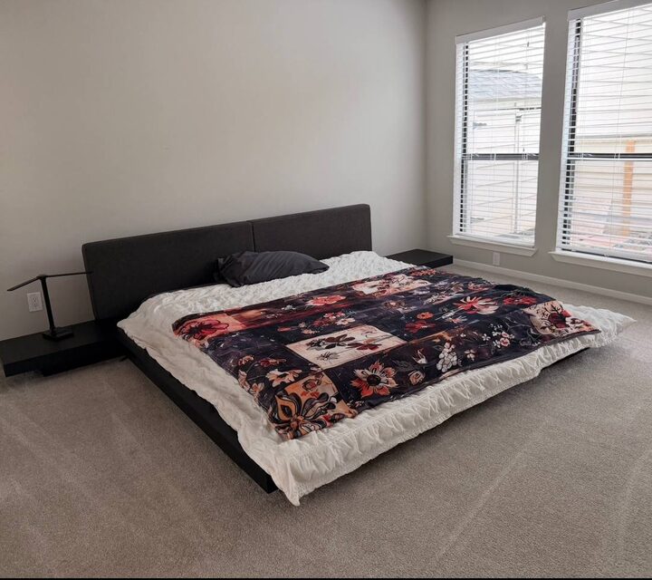 Bedroom refresh after cleaning