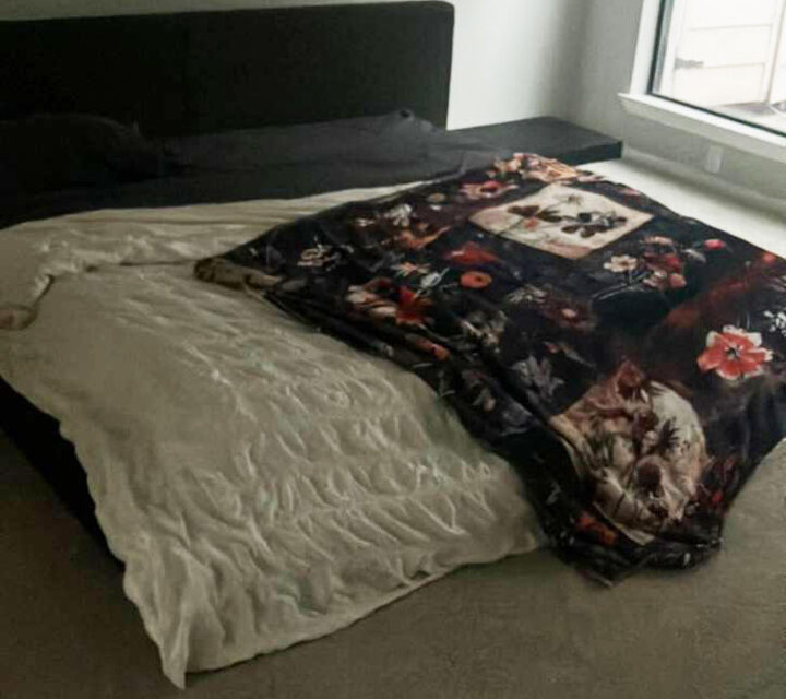 Bedroom refresh before cleaning
